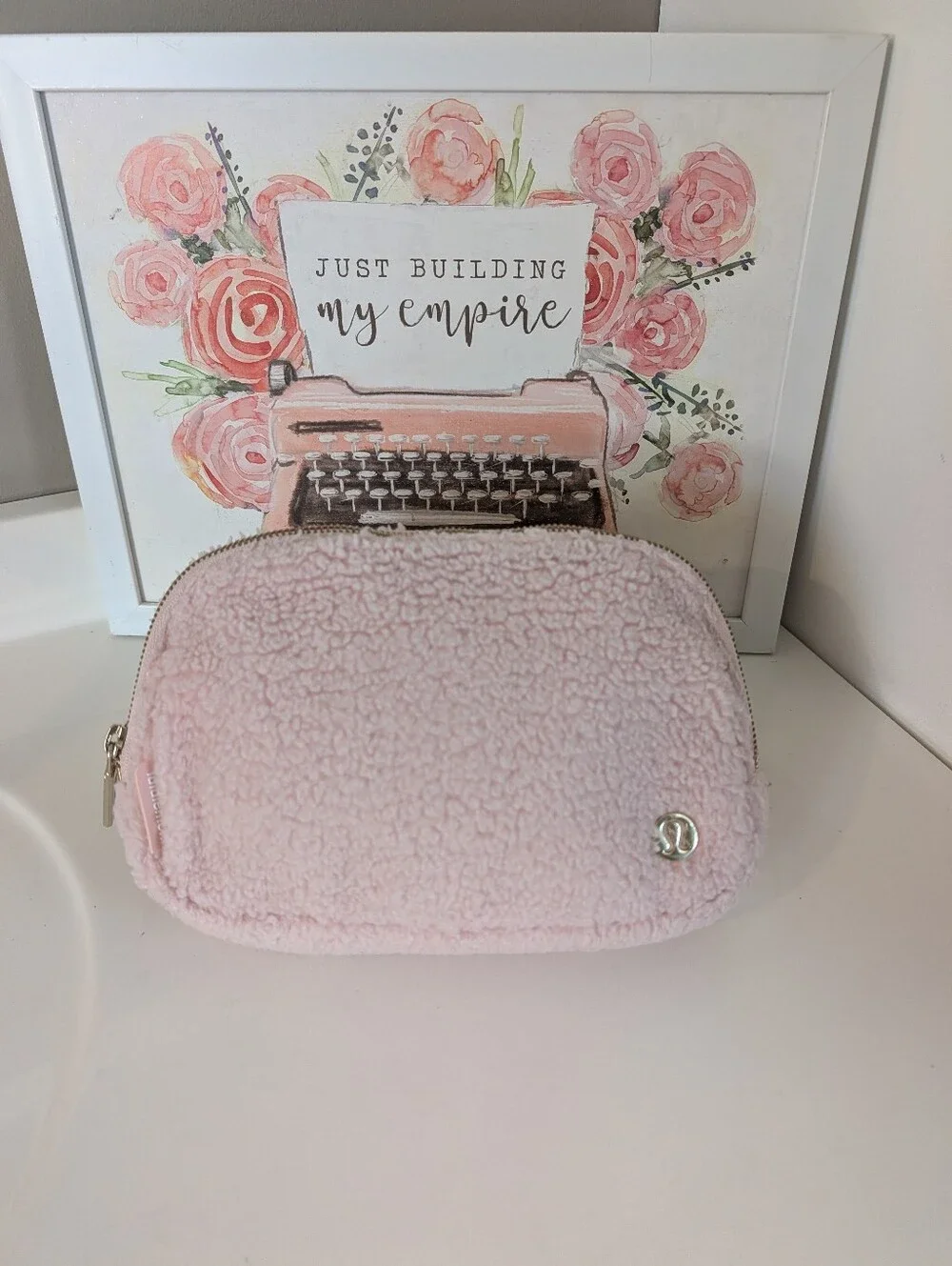 🩷EUC Lululemon Athletica Everywhere Fleece Adjustable Unisex Use Belt Bag, Pink